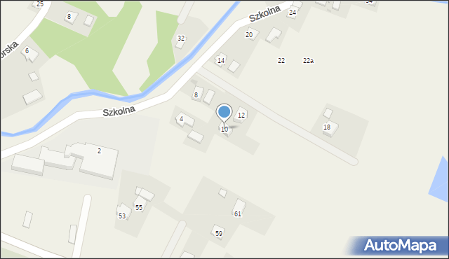 Rogi, Szkolna, 10, mapa Rogi