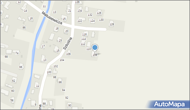 Rogi, Szkolna, 108, mapa Rogi