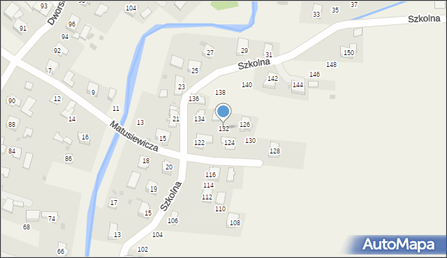 Rogi, Szkolna, 132, mapa Rogi