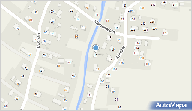 Rogi, Szkolna, 17, mapa Rogi