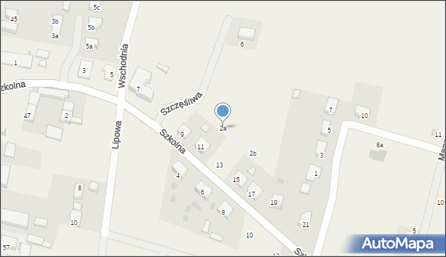 Rogów Sobócki, Szczęśliwa, 2a, mapa Rogów Sobócki