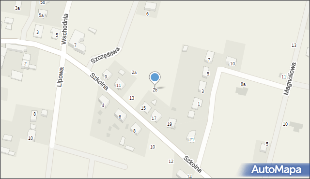 Rogów Sobócki, Szczęśliwa, 2b, mapa Rogów Sobócki