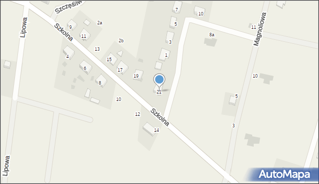 Rogów Sobócki, Szkolna, 21, mapa Rogów Sobócki