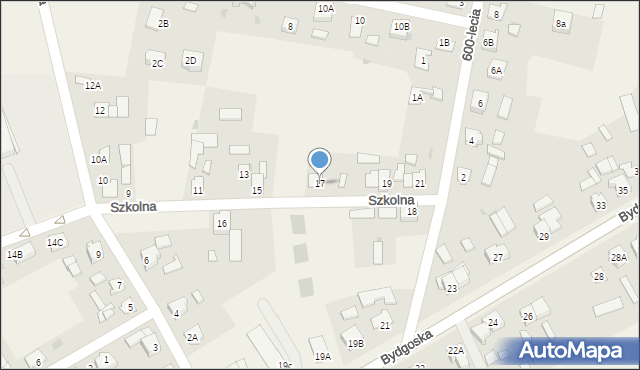 Rogowo, Szkolna, 17, mapa Rogowo