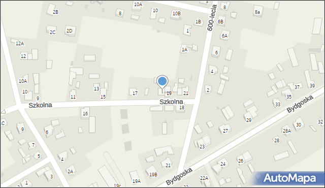 Rogowo, Szkolna, 19A, mapa Rogowo