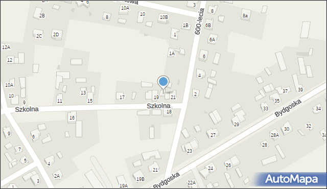 Rogowo, Szkolna, 19B, mapa Rogowo