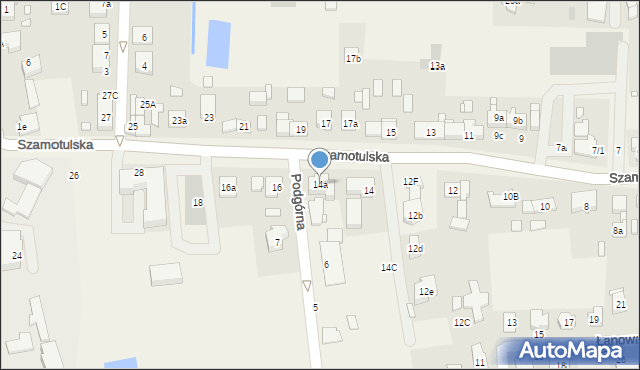 Rokietnica, Szamotulska, 14a, mapa Rokietnica