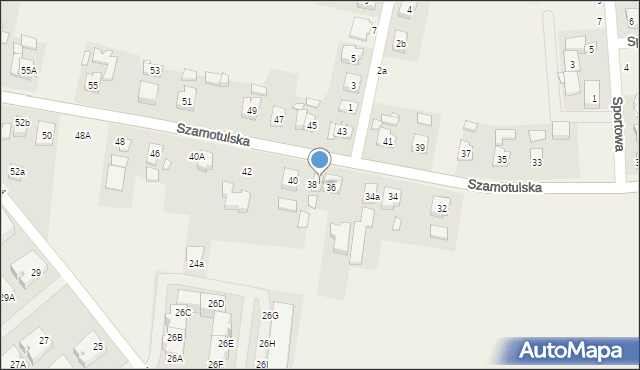 Rokietnica, Szamotulska, 36A, mapa Rokietnica