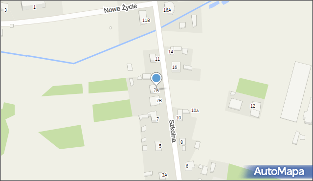 Rokitno Szlacheckie, Szkolna, 7A, mapa Rokitno Szlacheckie