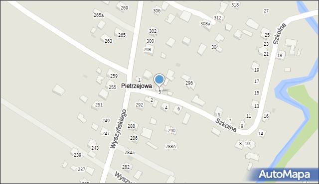 Ropczyce, Szkolna, 3, mapa Ropczyce