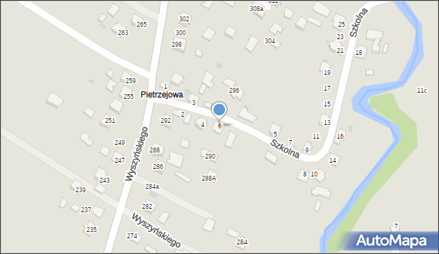 Ropczyce, Szkolna, 6, mapa Ropczyce