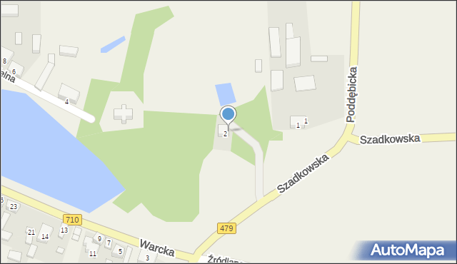 Rossoszyca, Szadkowska, 1, mapa Rossoszyca