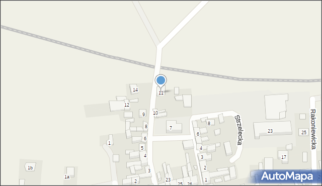 Rostarzewo, Szkolna, 11, mapa Rostarzewo