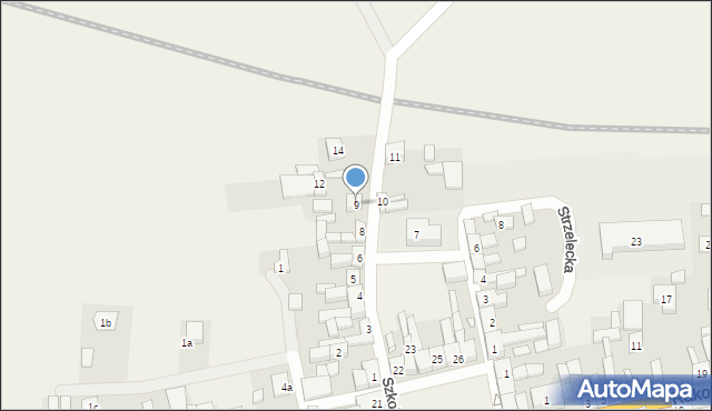 Rostarzewo, Szkolna, 9, mapa Rostarzewo