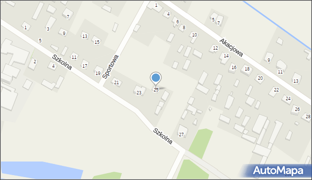 Ruchna, Szkolna, 25, mapa Ruchna