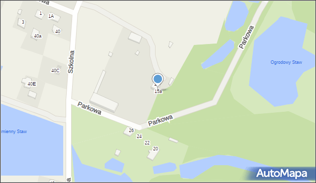 Ruda, Szkolna, 15a, mapa Ruda