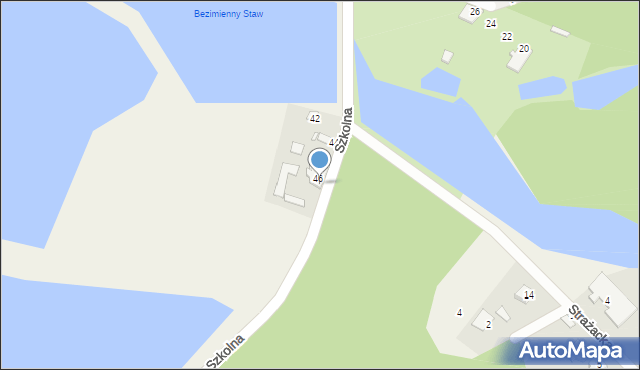 Ruda, Szkolna, 46a, mapa Ruda
