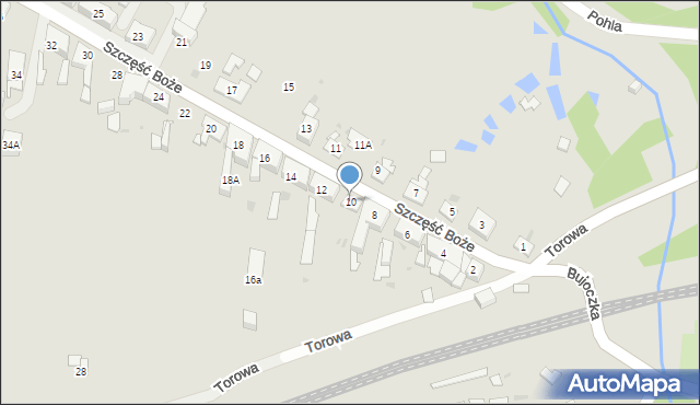 Ruda Śląska, Szczęść Boże, 10, mapa Rudy Śląskiej