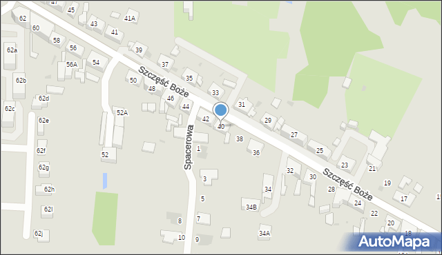 Ruda Śląska, Szczęść Boże, 40, mapa Rudy Śląskiej