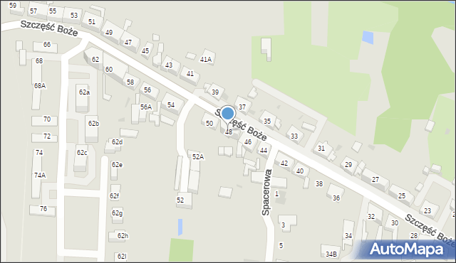 Ruda Śląska, Szczęść Boże, 48, mapa Rudy Śląskiej