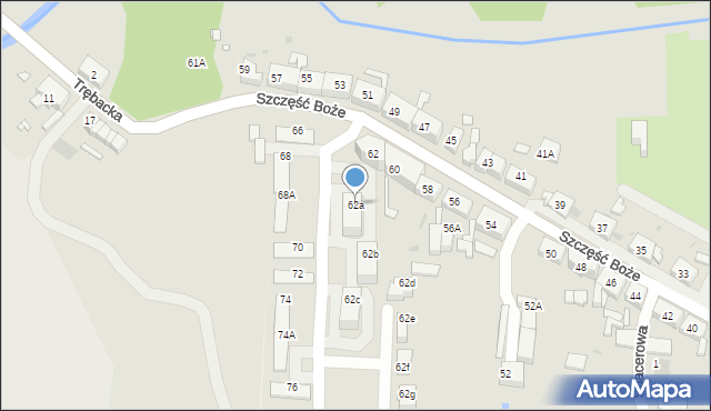 Ruda Śląska, Szczęść Boże, 62a, mapa Rudy Śląskiej