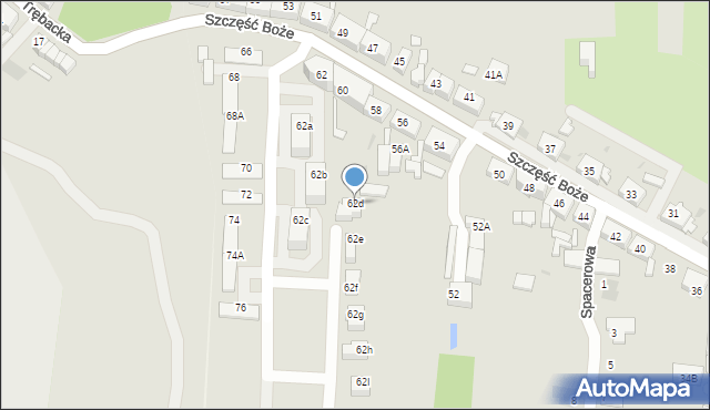 Ruda Śląska, Szczęść Boże, 62d, mapa Rudy Śląskiej