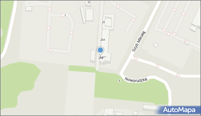 Ruda Śląska, Szyb Walenty, 26B, mapa Rudy Śląskiej