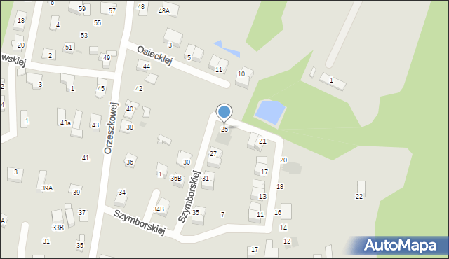 Ruda Śląska, Szymborskiej Wisławy, 25, mapa Rudy Śląskiej