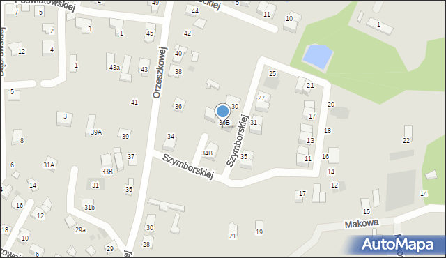 Ruda Śląska, Szymborskiej Wisławy, 3, mapa Rudy Śląskiej