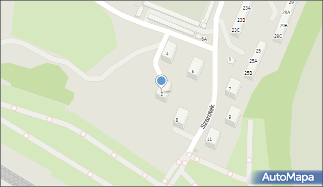 Ruda Śląska, Szarotek, 2, mapa Rudy Śląskiej