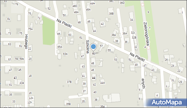 Ruda Śląska, Szkolna, 50, mapa Rudy Śląskiej
