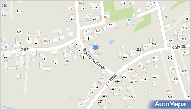 Ruda Śląska, Szymanowskiego Karola, 2, mapa Rudy Śląskiej