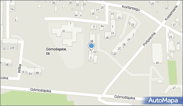 Ruda Śląska, Szramka Emila, 3, mapa Rudy Śląskiej