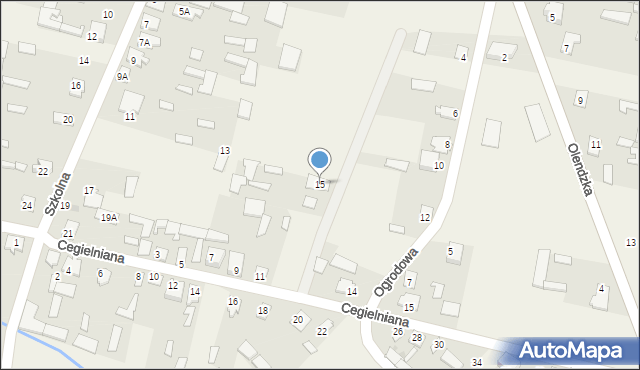 Rudka, Szkolna, 15, mapa Rudka