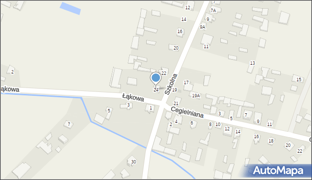 Rudka, Szkolna, 24, mapa Rudka