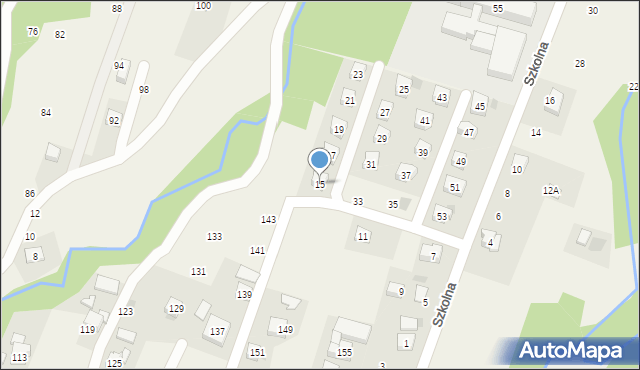 Rudnik, Szkolna, 15, mapa Rudnik