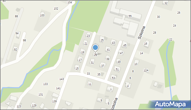 Rudnik, Szkolna, 29, mapa Rudnik