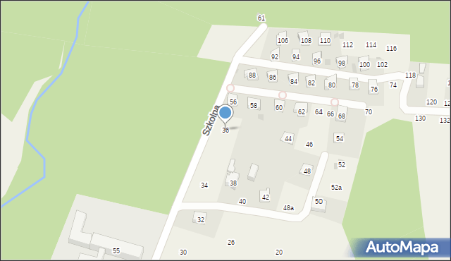 Rudnik, Szkolna, 36, mapa Rudnik
