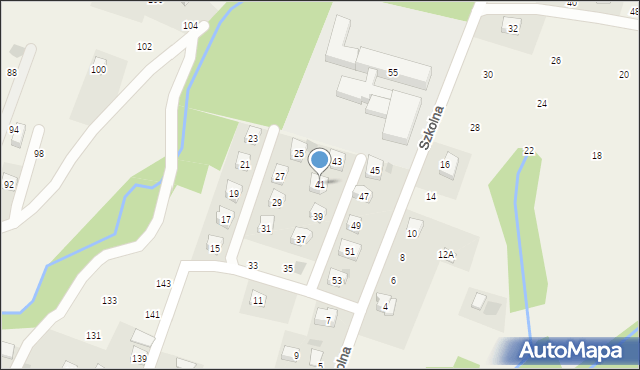 Rudnik, Szkolna, 41, mapa Rudnik