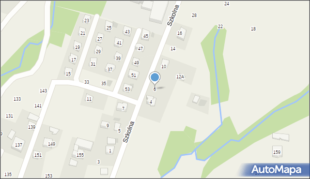 Rudnik, Szkolna, 6, mapa Rudnik