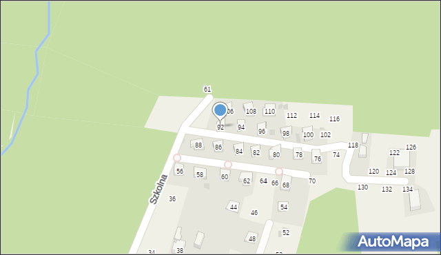 Rudnik, Szkolna, 92, mapa Rudnik