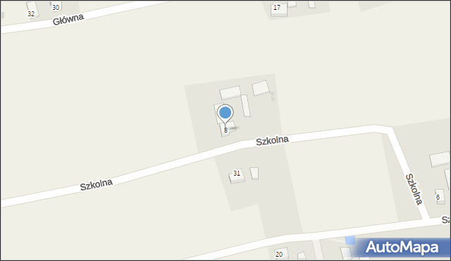 Rudnik, Szkolna, 8, mapa Rudnik