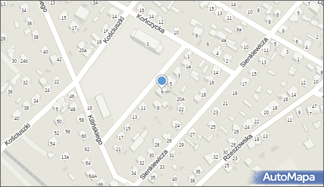 Rudnik nad Sanem, Szkolna, 7, mapa Rudnik nad Sanem