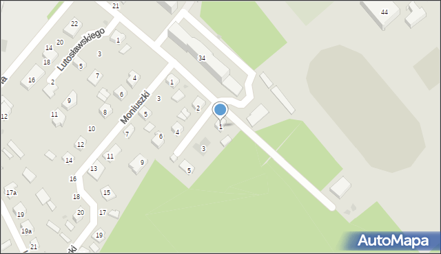 Rudnik nad Sanem, Szymanowskiego Karola, 1, mapa Rudnik nad Sanem