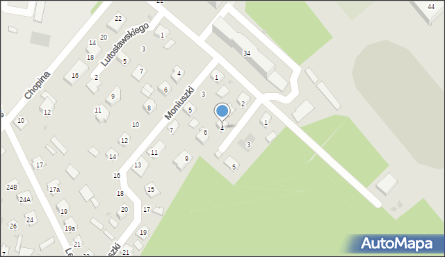 Rudnik nad Sanem, Szymanowskiego Karola, 4, mapa Rudnik nad Sanem