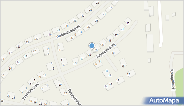 Rudno, Szymborskiej Wisławy, 23, mapa Rudno