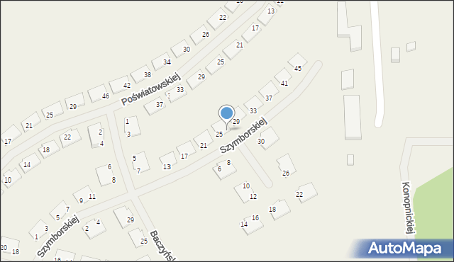 Rudno, Szymborskiej Wisławy, 27, mapa Rudno