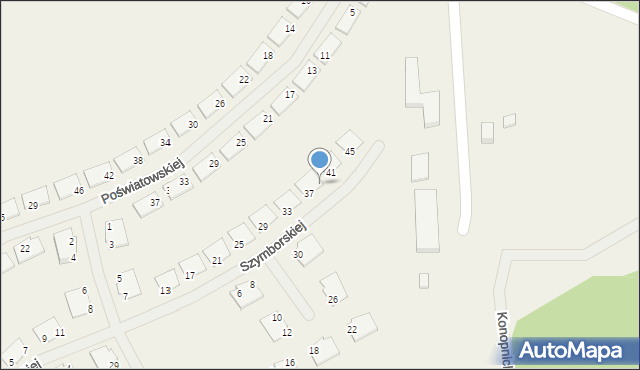 Rudno, Szymborskiej Wisławy, 39, mapa Rudno