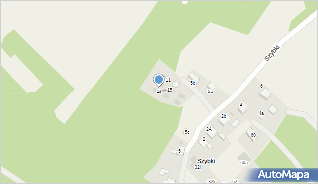 Rudy, Szybki, 13, mapa Rudy