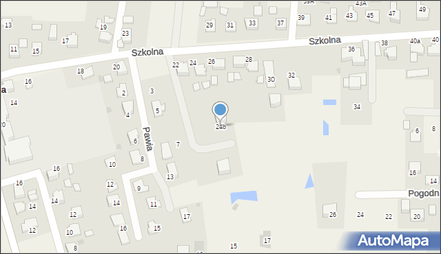 Rudziczka, Szkolna, 24b, mapa Rudziczka